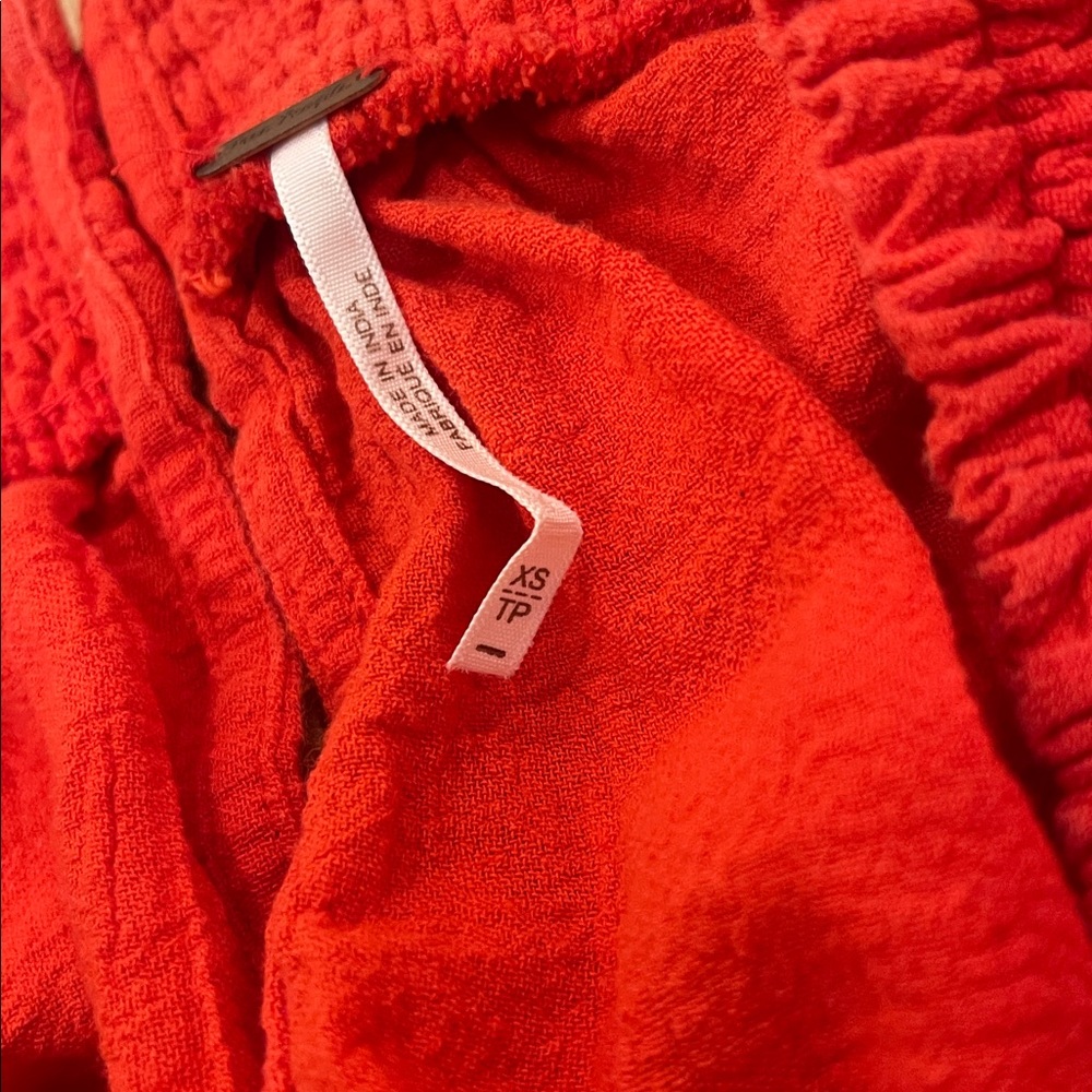 Free people Women's Red V-Neck Mini dress size XS - Picture 4 of 6